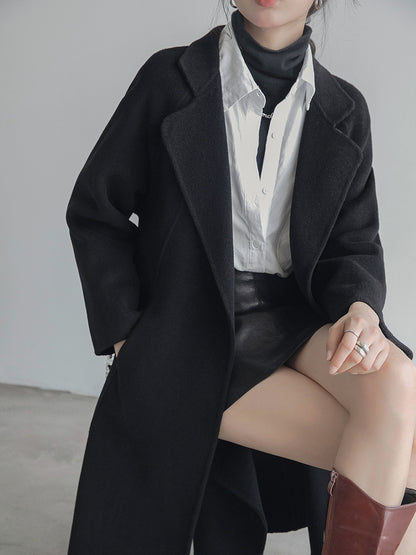Fashion Loose Cool Woolen Coat Women