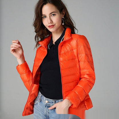Short Light And Thick Thermal Slim Fit White Duck Down Fashionable Jacket