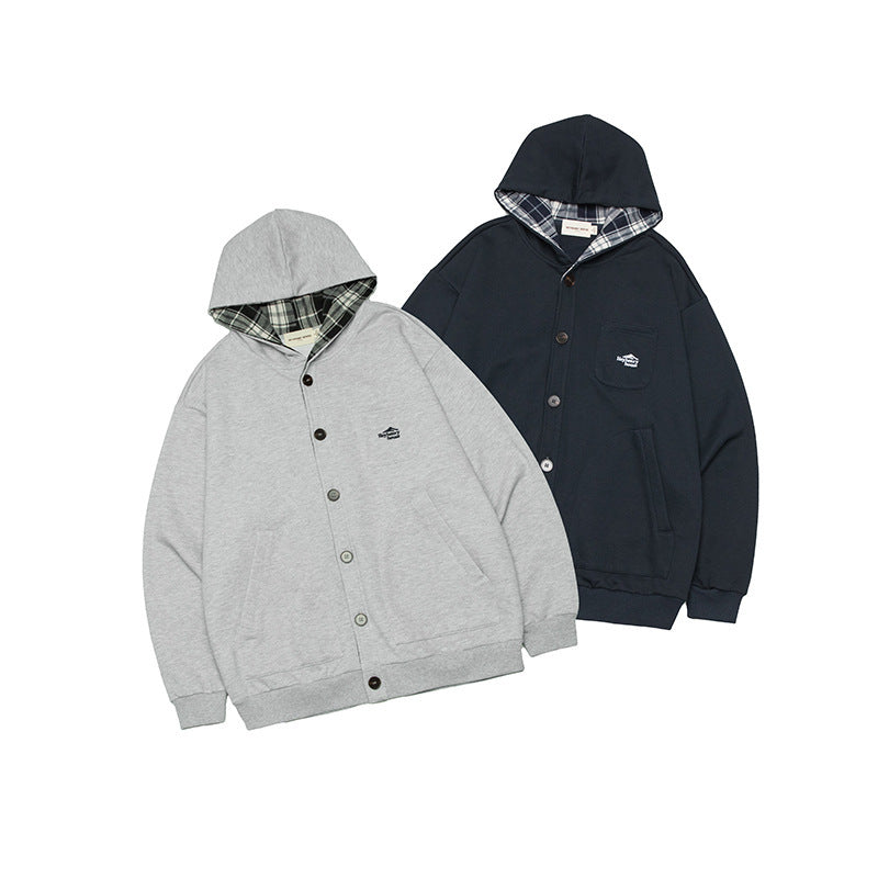 Retro Cardigan Hoodie Fashion Brand Idle Style Couple's Tops