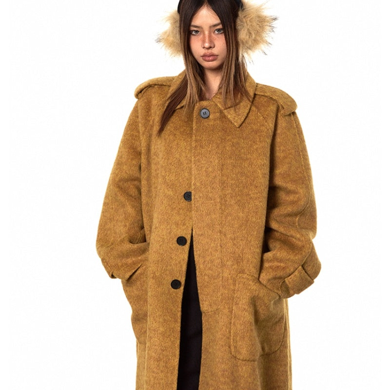 High-support Wool Handmade Double-faced Woolen Goods Long Autumn And Winter High-grade Overcoat Coat