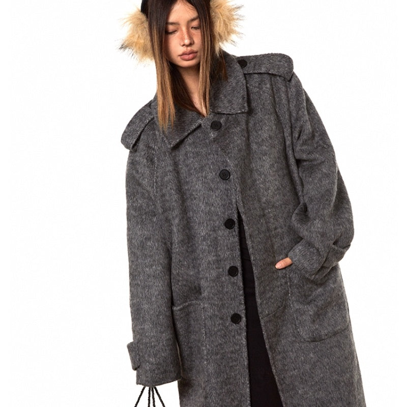 High-support Wool Handmade Double-faced Woolen Goods Long Autumn And Winter High-grade Overcoat Coat