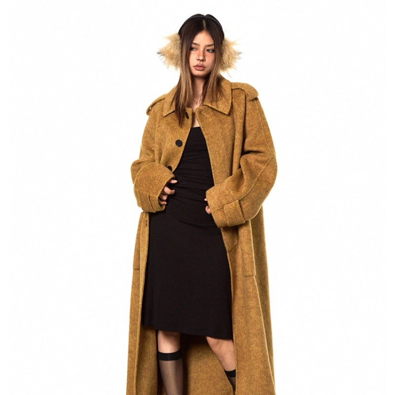 High-support Wool Handmade Double-faced Woolen Goods Long Autumn And Winter High-grade Overcoat Coat