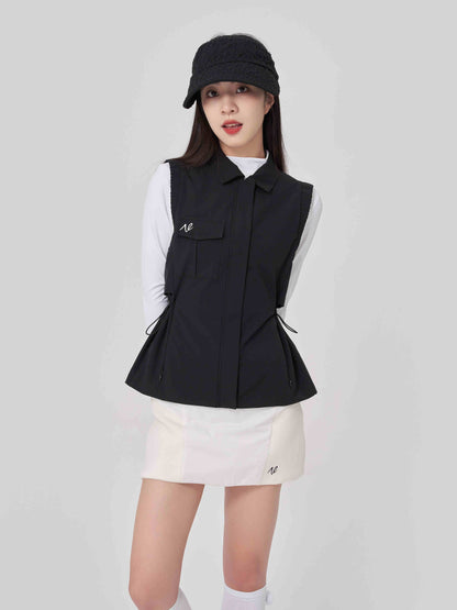 Simple Waist Trimming Fashion Coat