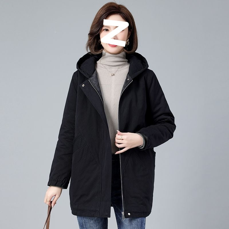 Loose Middle-aged And Elderly Casual Cotton-padded Jacket Women