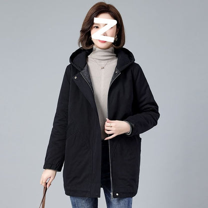 Loose Middle-aged And Elderly Casual Cotton-padded Jacket Women