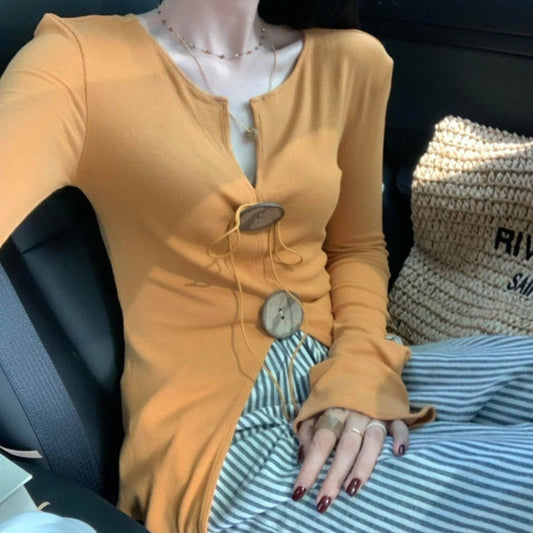Slimming And Slimming Retro Style Top
